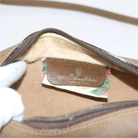 Authentic GUCCI GG Supreme Web Sherry line Bag Beige Red 56 02 087 Auth yk9330 - Picture 9 of 12